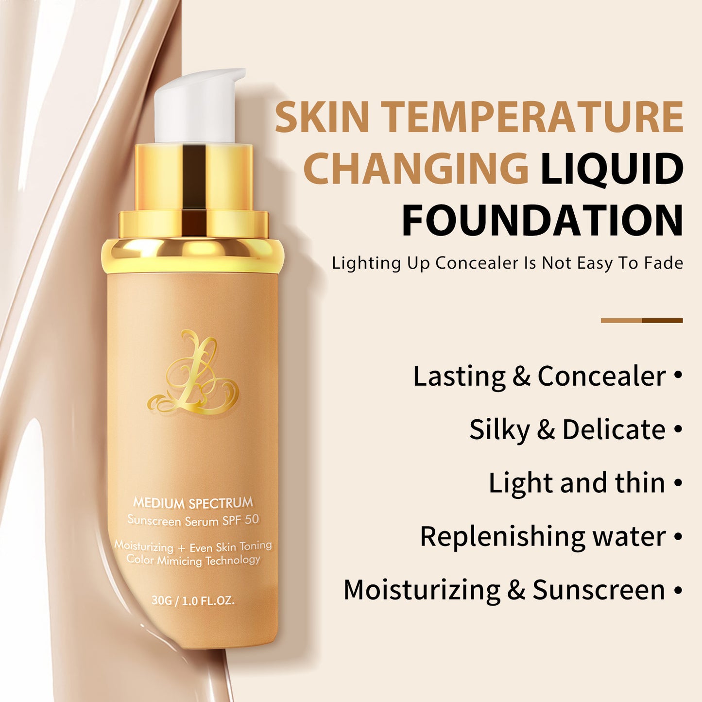 Color adjusting foundation